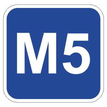 Дорожный знак 6.14.1 «Номер маршрута» (квадратный) (металл 0,8 мм, II типоразмер: сторона 350 мм, С/О пленка: тип А инженерная)